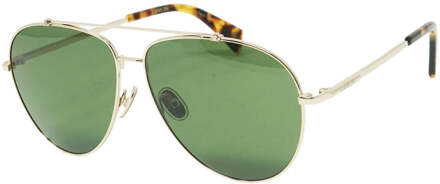 Lanvin groene lens gouden zonnebril