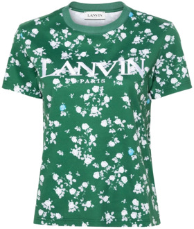 Lanvin Groene T-shirts en Polos Lanvin , Green , Dames - M,S