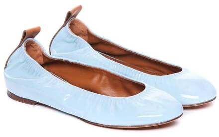 Lanvin Leren Ballerina Schoenen Blauw