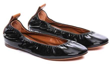 Lanvin Leren Ballerina Schoenen - maat Zwart