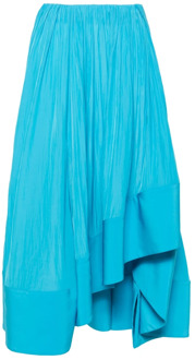 Lanvin Midi Skirts Lanvin , Blue , Dames - S,Xs