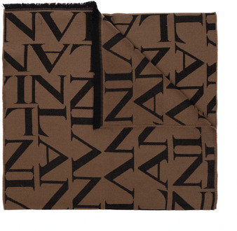 Lanvin Monogram sjaal Lanvin , Brown , Heren - ONE Size
