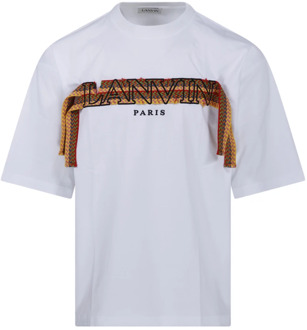 Lanvin Oversized CurbLace T-shirt Lanvin , White , Heren - XL