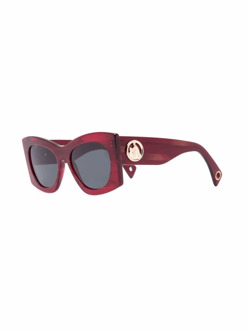 Lanvin Rode zonnebril, veelzijdig en stijlvol Lanvin , Red , Dames - 54 MM