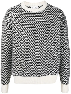 Lanvin Round-neck Knitwear Lanvin , Multicolor , Heren - M,S