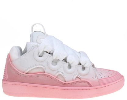Lanvin Roze Leren Sneakers Lanvin , Pink , Dames - 37 EU