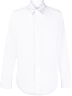 Lanvin Slim Fit Wit Overhemd Lanvin , White , Heren - Xl,L