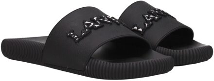 Lanvin Versierde Logo Slippers Zwart - EU 39