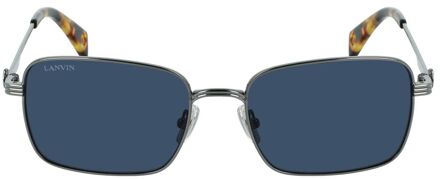 Lanvin Vierkante Zonnebril Metalen Frame Blauw