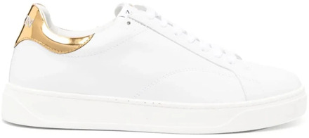 Lanvin Wit/Goudkleurige Sneakers Lanvin , White , Heren - 40 EU