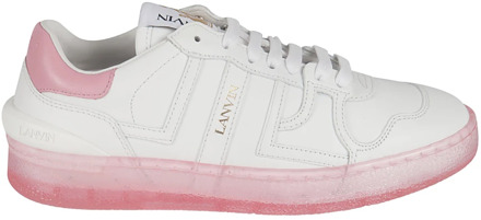 Lanvin Witte Clay Low Top Sneakers Lanvin , White , Dames - 36 EU