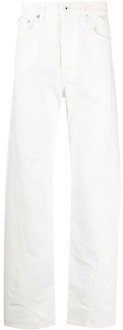 Lanvin Witte Denim Jeans met Twist Detailing Lanvin , White , Heren - W33,W34,W31,W32,W29