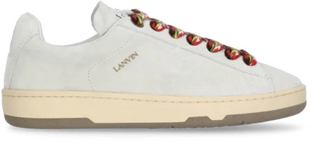 Lanvin Witte Suède Leren Sneakers Lanvin , White , Dames - 40 Eu,37 Eu,38 Eu,36 Eu,41 Eu,35 Eu,39 EU