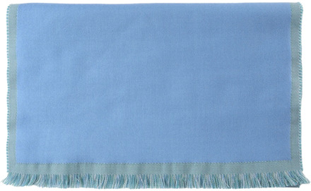 Lanvin Wollen Sjaal Blauw/Groen Lanvin , Multicolor , Heren - ONE Size