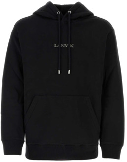 Lanvin Zwarte katoenen sweatshirt Lanvin , Black , Heren - L,M,S,Xs