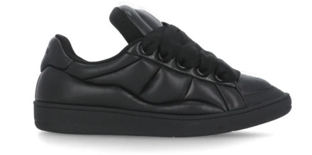 Lanvin Zwarte Leren Sneakers voor Mannen Lanvin , Black , Heren - 42 Eu,41 Eu,46 Eu,44 EU