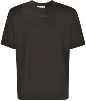 Lanvin Zwarte T-shirts en Polos Collectie Lanvin , Black , Heren - S