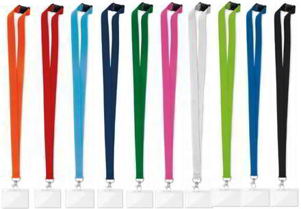 lanyard diverse kleuren met Pashouder