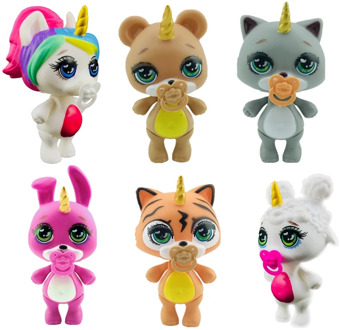 Lanyitoys New 6 Cute styles poopsie squishy unicornio slime soft toys squish poopsie squishy unicorn 3.5inch squishy cat