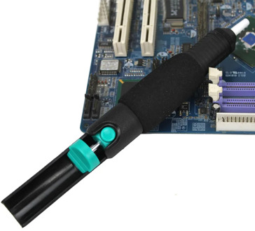 LAOA Strong Double Seal Ring Tin Solder Sucker Machine Anti Skid Desoldering Pump Tool Removal Vacuum Soldering Iron Desolder