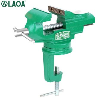 Laoa Tafel Vice Mini Clamp-On Bankschroef Multifunctionele Bench Schroef Met Grote Aambeeld Hobby Klem Op Tafel Hand gereedschap
