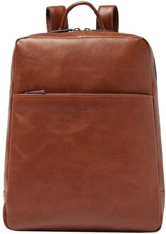 Laptop Backpack 15,6" light brown Cognac - H 41 x B 34 x D 12