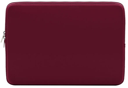 Laptop Beschermhoes Case Rits Nylon Computer Tassen Nylon Draagbare Tas Voor 15.6 Inches Slijtvaste Laptop Tas Rood