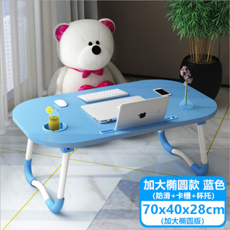 Laptop Bureau Bed Met Bureau Kleine Tafel Lui Student Slaapzaal Eenvoudige Opvouwbare Tafel Studie Tafel blauw