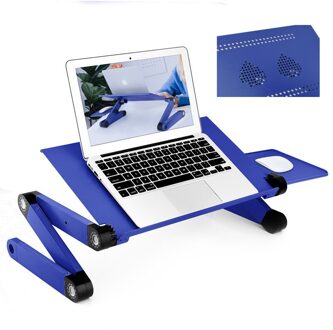 Laptop Bureau Met Muismat Ergonomische Portable Bed Tray Pc Laptop Table Stand Notebook Sofa Bureau Met Cooling Fan Voor kantoor met 2 Fans