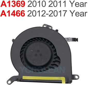 Laptop Cpu Koeler Ventilator Voor Macbook Air 11 "13" A1369 A1370 A1465 A1466 Jaar A1369 A1466 10-17