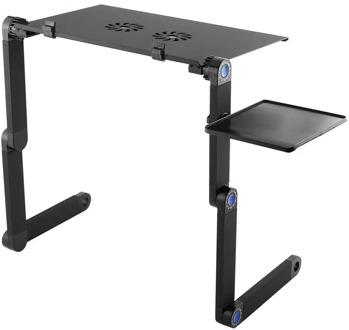 Laptop Desk Magnesium Alloy ABS With Dual Fans Collapsible No Installation Required One Second Lock Place Your Laptop
