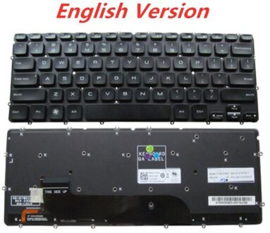 Laptop Engels Russisch Toetsenbord Voor Dell Xps 12 13 XPS13D 13R L321X L322X XPS13 Notebook Vervanging Layout Toetsenbord zwart