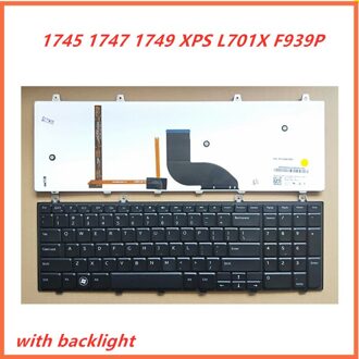 Laptop Engels Toetsenbord Voor Dell Studio 1745 1747 1749 Xps L701X F939P Notebook Vervanging Layout Toetsenbord