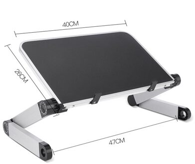 Laptop Houder Draagbare Opvouwbare Laptop Houder Notebook Pc Base Ondersteuning Hoogte Verstelbare Monitor Riser Stand B zwart