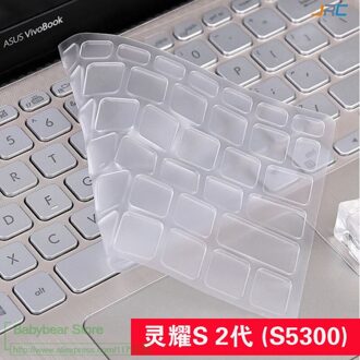 Laptop Keyboard Cover Protector Voor Asus Vivobook S512F S512FL S512FA S512 Fa Fl F S 512 A512UB S512DA F512DA F512FA 15.6 Inch doorzichtig
