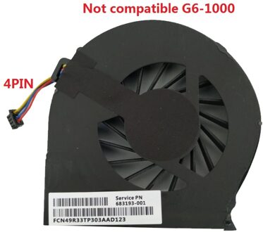Laptop Koelventilator Voor Hp Pavilion G4 G4-2000 G7 G7-2000 G6 G6-2000 683193-001 685477-001 FAR3300EPA Fan en Kipo 4Pins