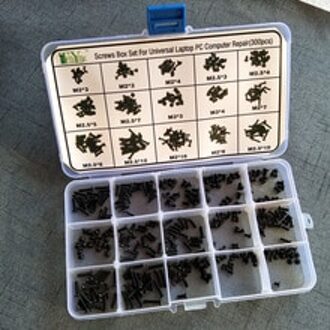 Laptop reparatie schroeven 15 specificaties set een totaal van 300 zwart