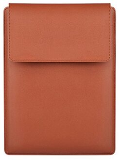 Laptop Sleeve Case Cover 15.4 Inch Notebook Stand Tablet Bescherming Pu Case Voor Air Pro Xiaomi geel