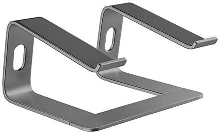 Laptop Stand Aluminium Computer Riser Laptops Lift Voor Bureau Metalen Houder Voor Mac Macbook Pro Air Lenovo 10-15.6 inch Notebook Grijs
