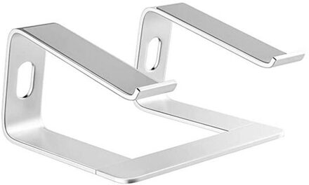 Laptop Stand Aluminium Computer Riser Laptops Lift Voor Bureau Metalen Houder Voor Mac Macbook Pro Air Lenovo 10-15.6 inch Notebook Zilver