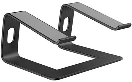 Laptop Stand Aluminium Computer Riser Laptops Lift Voor Bureau Metalen Houder Voor Mac Macbook Pro Air Lenovo 10-15.6 inch Notebook zwart