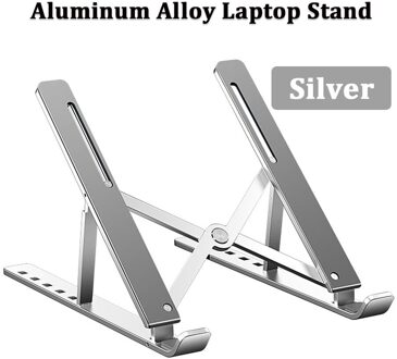 Laptop Stand Aluminium Verstelbare Lezen Stand Ondersteuning Macbook Pro Air Dell 10-17.3 Inch Notebook Draagbare Laptop Houder Bruin