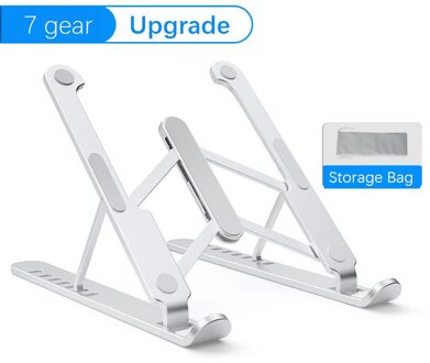 Laptop Stand Voor Macbook Pro Notebook Stand Opvouwbaar Aluminium Legering/Plastic Tablet Stand Beugel Laptop Houder Voor Notebook Alloy 7uitrusting-silvery2