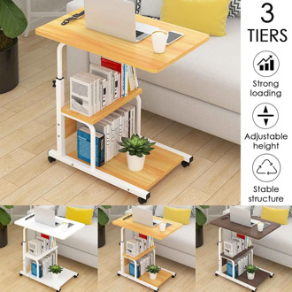 Laptop Table Movable Wood Desktop Simple Design Height Adjustable Bed Sofa Side Computer Notebook Laptop Desk Table