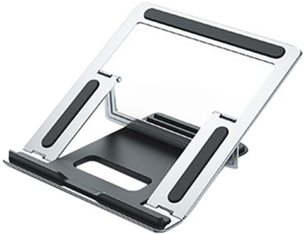 Laptop Tablet Stand Opvouwbare Draagbare Desktop Lade Cooling Holder Laptop Verhooging Beugel Voor 11-15.6 Inch Laptop En Tablet zilver