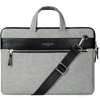 Laptop Tas 13.3 Inch Voor Macbook Pro 13 Tas Vrouwen Laptop Sleeve Voor Macbook Air 11/13 Notebook Tas met Afneembare schouderriem Grijs / 12-duim