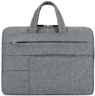 Laptop Tas 15.6 Inch Waterdichte Notebook Case Voor Air Pro Computer Aktetas Tas donker grijs