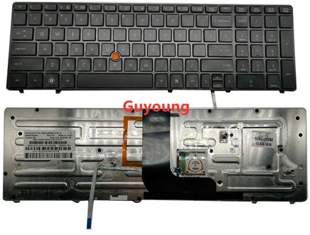Laptop Us Keyboard Voor Hp Probook 8560W 8570W Backlight Toetsenbord Engels nee backlight