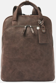 laptoprugzak 15 inch mocca Bruin - No Size