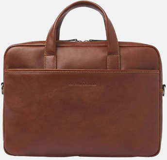 laptoptas 16.6 inch lichtbruin